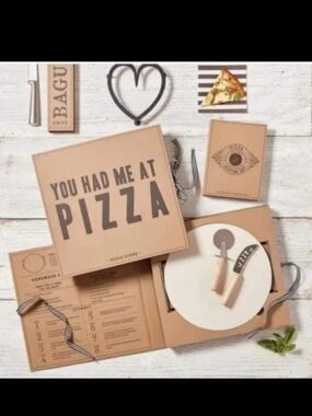 You Had Me At Pizza - Pizza Stone Set BNWT SO RETIRED